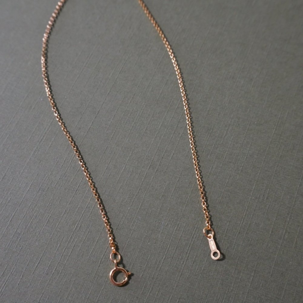 Gold Filled Rolo Chain Necklace - Picture 4 of 4